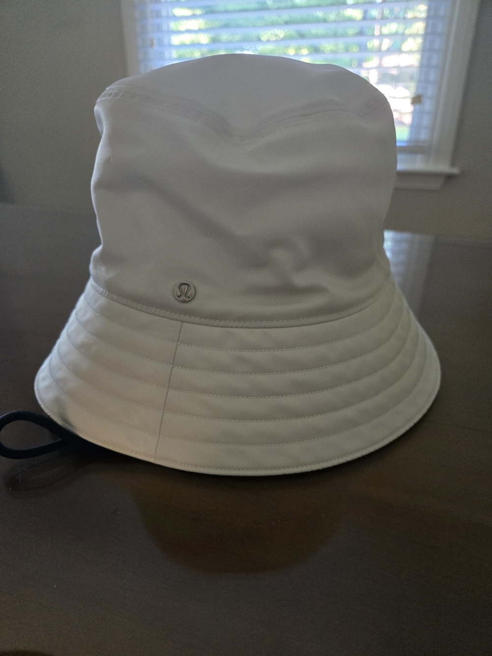 lululemon athletica White Wide-Brim Sun Hat with Chin Cord